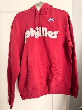 Nike Men’s Red Phillies Crewneck Hoodie